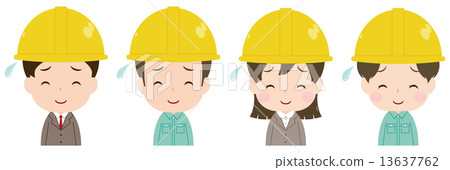 工人臉上設置苦笑 工人臉上設置苦笑 13637762