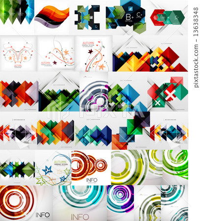 Set of Vector Abstract Backgrounds Set of Vector Abstract Backgrounds 13638348