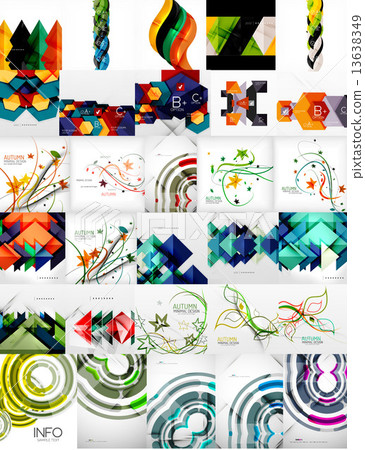 Set of Vector Abstract Backgrounds 13638349