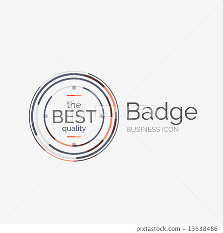 Thin line neat design logo, premium quality stamp Thin line neat design logo, premium quality stamp 13638486