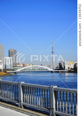 1月大廈·地標344東京天空樹和永久橋樑 13639702