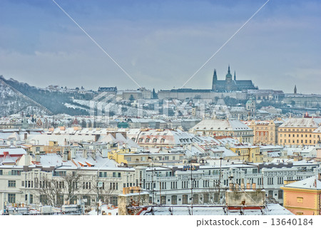 Prague castle in the winter Prague castle in the winter 13640184