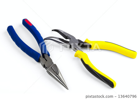bent long nose pliers 13640796