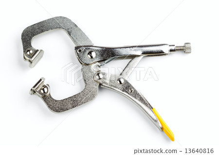 locking C-clamp with swivel pads 13640816