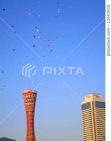Balloon and blue sky Balloon and blue sky 13643616