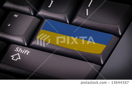 Flag on keyboard Flag on keyboard 13644387