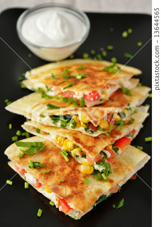 Vegetarian quesadilla 13644565