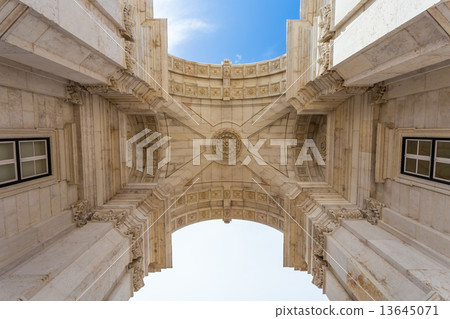 Rua Augusta Arch in Lisbon, Portugal 13645071