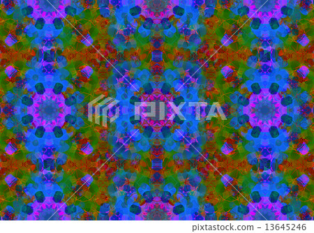 Ethnic pattern. Abstract kaleidoscope 13645246
