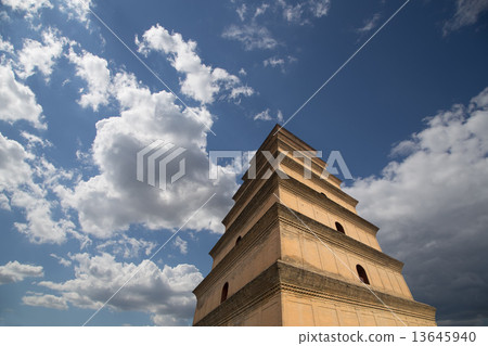 Giant Wild Goose Pagoda (Big Wild Goose Pagoda), is a Buddhist pagoda located in Xian, China 13645940