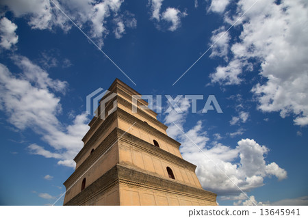 Giant Wild Goose Pagoda (Big Wild Goose Pagoda), is a Buddhist pagoda located in Xian, China 13645941
