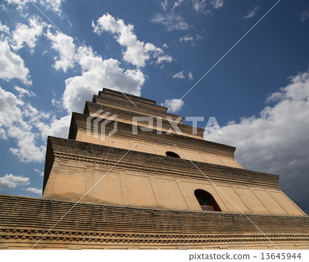 Giant Wild Goose Pagoda (Big Wild Goose Pagoda), is a Buddhist pagoda located in Xian, China 13645944