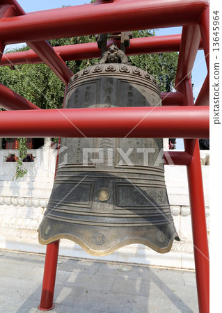 On the territory Giant Wild Goose Pagoda or Big Wild Goose Pagoda-- southern Xian, China 13645964