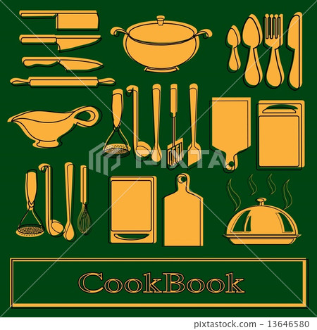 Recipe book. Vector template 13646580