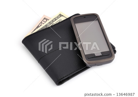 touchscreen mobile phone and dollars 13646987