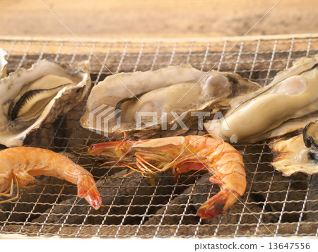 Grilled seafood 13647556