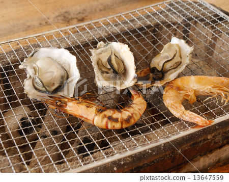 Grilled seafood 13647559