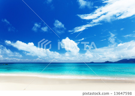 beach of Mahe island, Seychelles beach of Mahe island, Seychelles 13647598