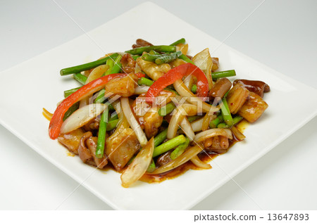Stir-fried hormone with miso Stir-fried hormone with miso 13647893