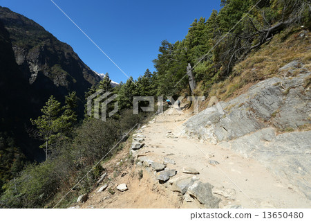 trekway  from nepal in everest trek 13650480