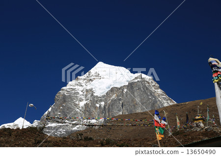 nangkar tsang with buddhism flag from nepal 13650490