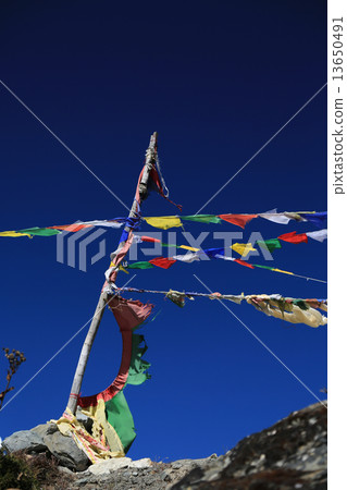 buddhism flag from nepal 13650491