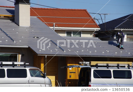 Solar panel installation work Solar foundation work 13650536