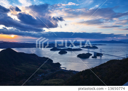 Ehime Imabari City Kurushima Kai Bridge 13650774