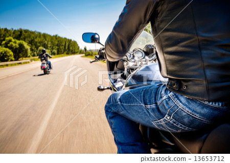 Bikers First-person view 13653712