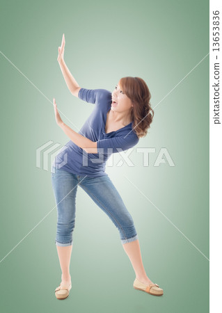 Asian woman under stress 13653836