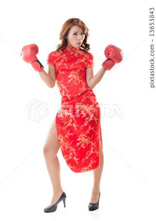 Chinese woman dress traditional cheongsam Chinese woman dress traditional cheongsam 13653843