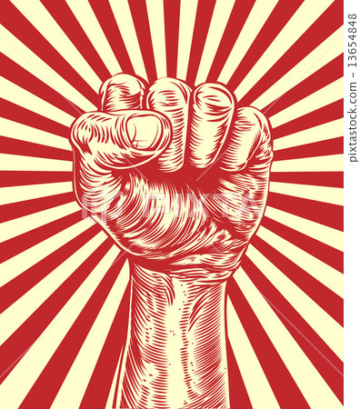 Revolution fist propaganda poster Revolution fist propaganda poster 13654848