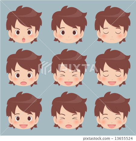 Facial expression of the boy 13655524