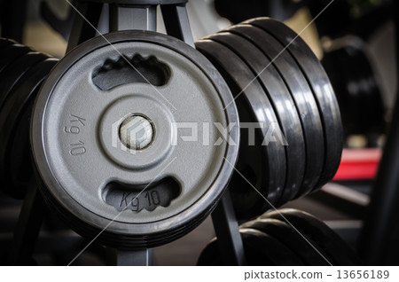 Barbell plates rack 13656189