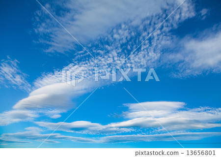 white fluffy clouds 13656801