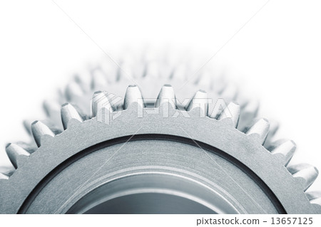 Gears and blured gears on white background Gears and blured gears on white background 13657125