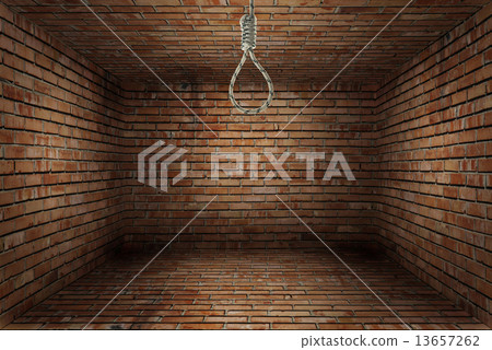 empty room with noose of rope empty room with noose of rope 13657262