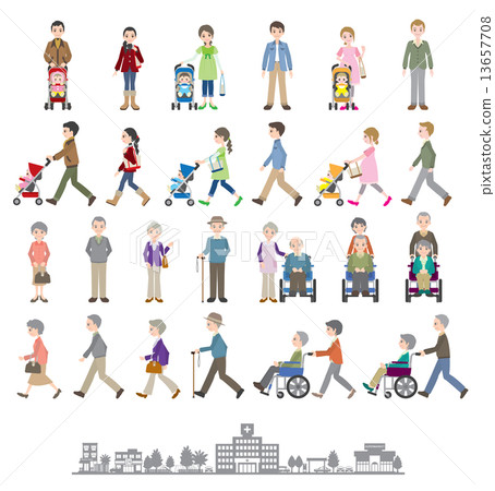 Illustration of various people / Family 13657708