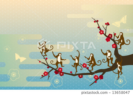 跳舞猴子和李子樹 13658047