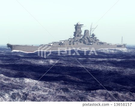 Super classic battleship Yamato 13658157
