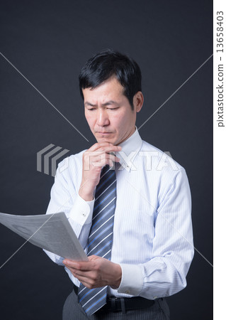 Middle businessman Middle businessman 13658403