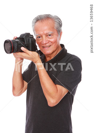 white background old man studio shot businessman portrait senior semi-formal smiling confidence     13659468