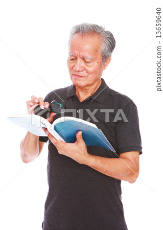 white background old man studio shot businessman portrait senior semi-formal smiling confidence     13659640