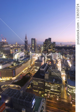 Tokyo Metropolitan Tokyo Image Shinjuku High-rise Building from Shinjuku High-rise Building Shinjuku Station and Overall Centrality 13659724