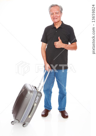 white background old man studio shot businessman portrait senior semi-formal smiling confidence     13659824