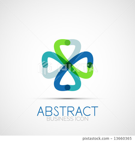 Line design loop logo Line design loop logo 13660365