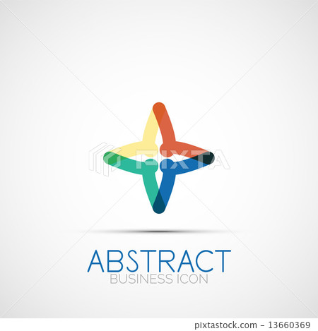 Line design loop logo Line design loop logo 13660369