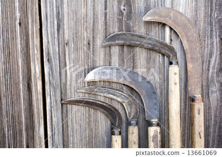 Sickle standing upside down Sickle standing upside down 13661069