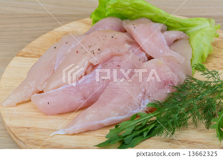 Raw chicken breast 13662325