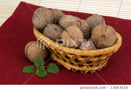 Wallnut in the basket Wallnut in the basket 13663016
